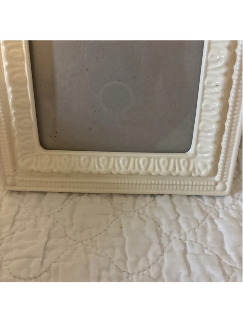White Glass 5x7 Beautiful Frame